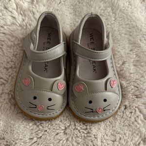 Wee Squeak Gray Mouse Toddler Shoes